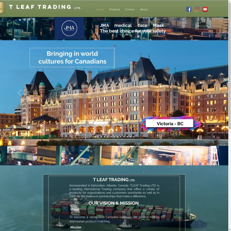 T Leaf trading website
