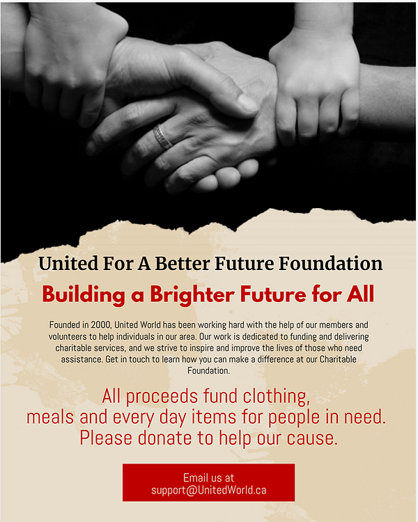 United for a better future foundation banner